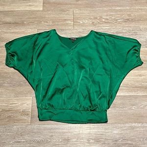 Express XS Emerald Dolman Top
